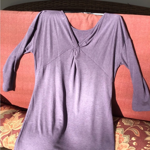 Ladies sz Large dress loft retail $69.99 purple new lovely Comfort soft - Picture 12 of 15